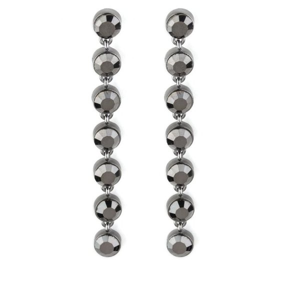 Dazzling Debonair - Black Earrings - Picture 1 of 2